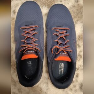Skechers Women's Navy and Orange Sneakers